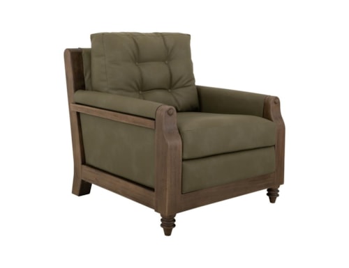 Traditional Arm Chair with Tufted Back