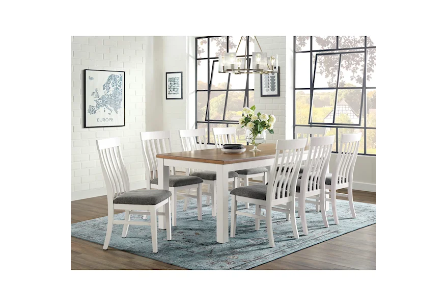 Westconi 9-Piece Dining Table Set by Ashley Furniture at Esprit Decor Home Furnishings