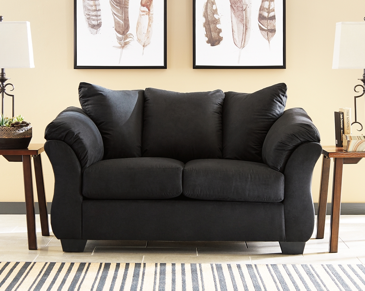 Signature Design by Ashley Darcy Loveseat And 2 Recliners