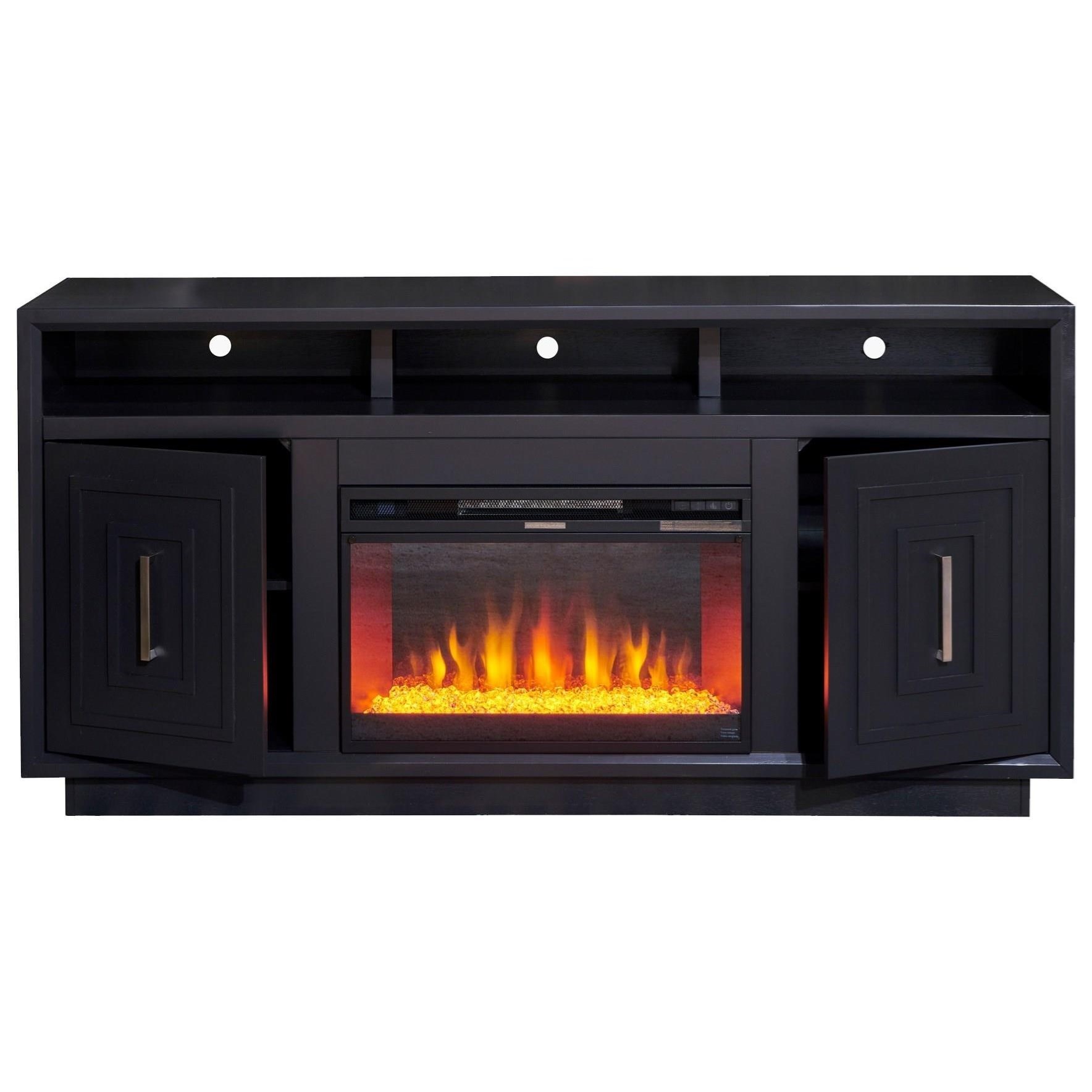 67" TV Stand with Fireplace