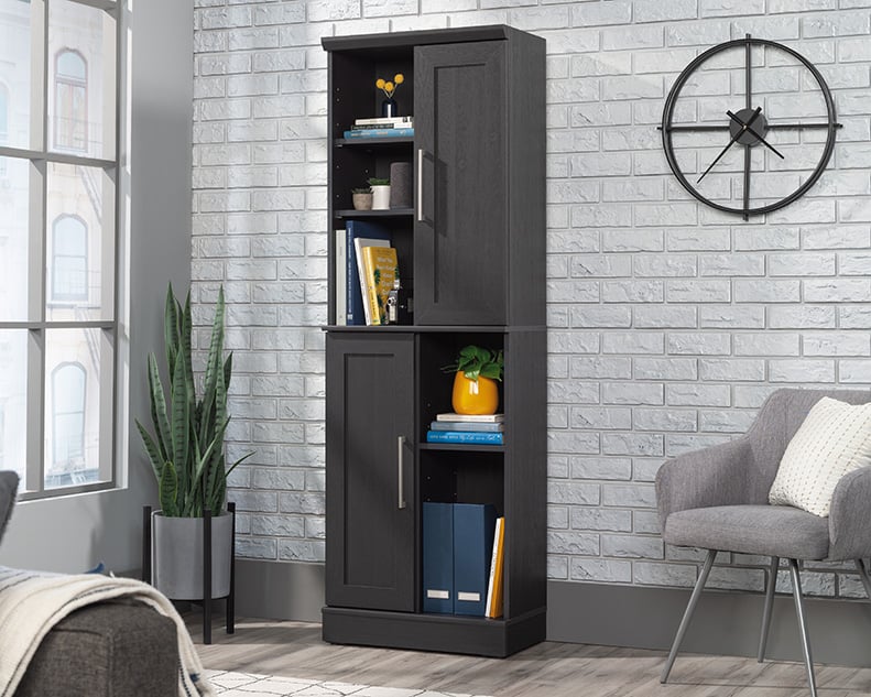 Contemporary Storage Cabinet with 2 Configurable Doors