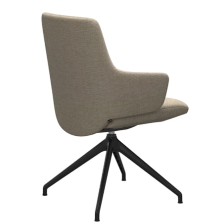 Arm Chair with Low Back and D350 Base