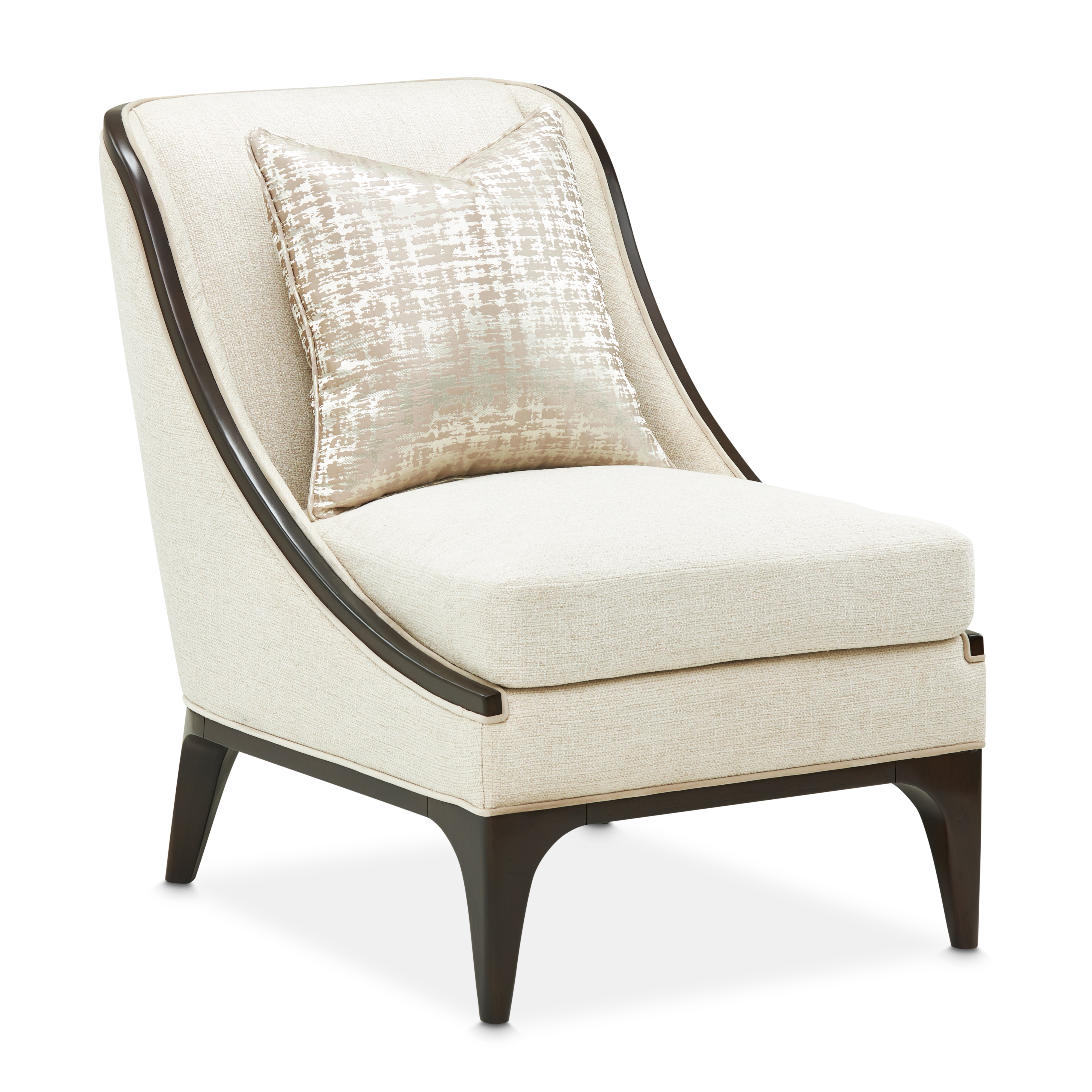 Upholstered Armless Accent Chair