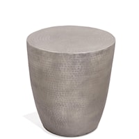 Aluminum Drum End Table