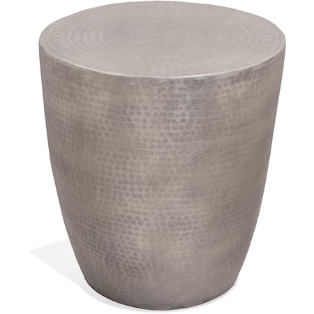 Aluminum Drum End Table