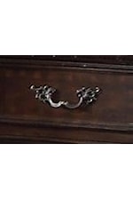 Crown Mark Kiera Traditional 5-Drawer Bow Front Buffet