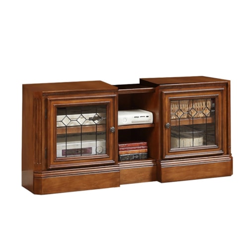 Traditional Expandable Console with Adjustable Shelving