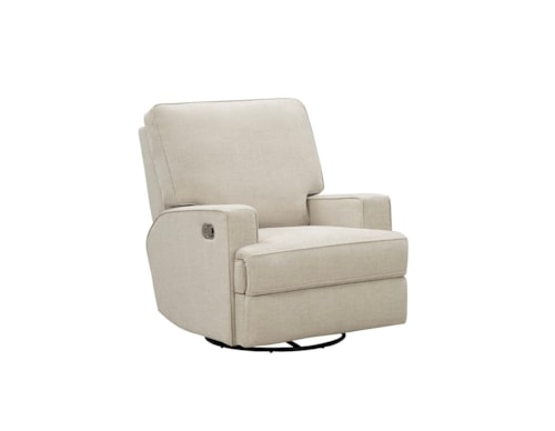 Contemporary Swivel Glider Recliner with Track Arms