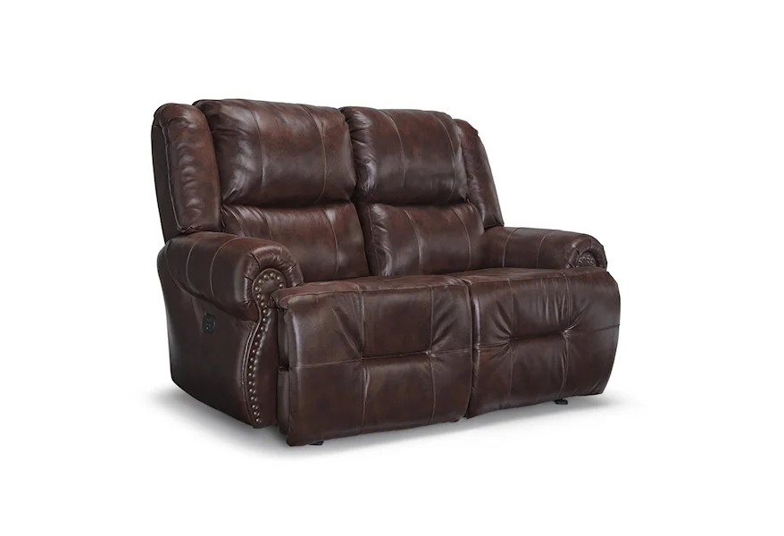 Genet Space Saver Loveseat with Nailheads by Best Home Furnishings at Baer's Furniture