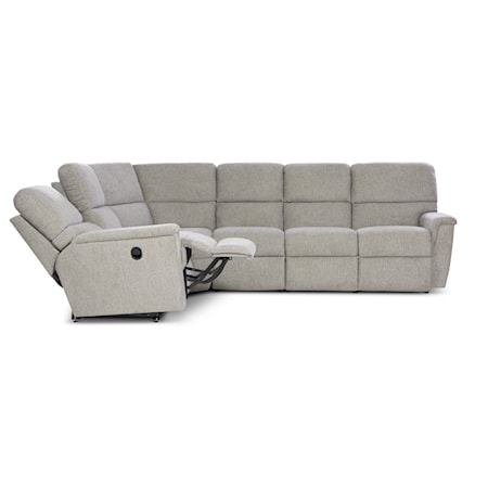 5-Seat Reclining Sectional Sofa