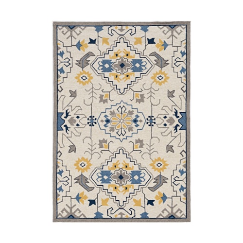 5' x 7'6" Ivory Rectangle Rug