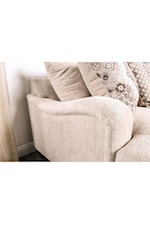 Furniture of America Jaylinn Transitional Love Seat with Padded Saddle Arms