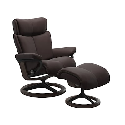 Stressless by Ekornes Magic Medium Reclining Chair with Signature Base