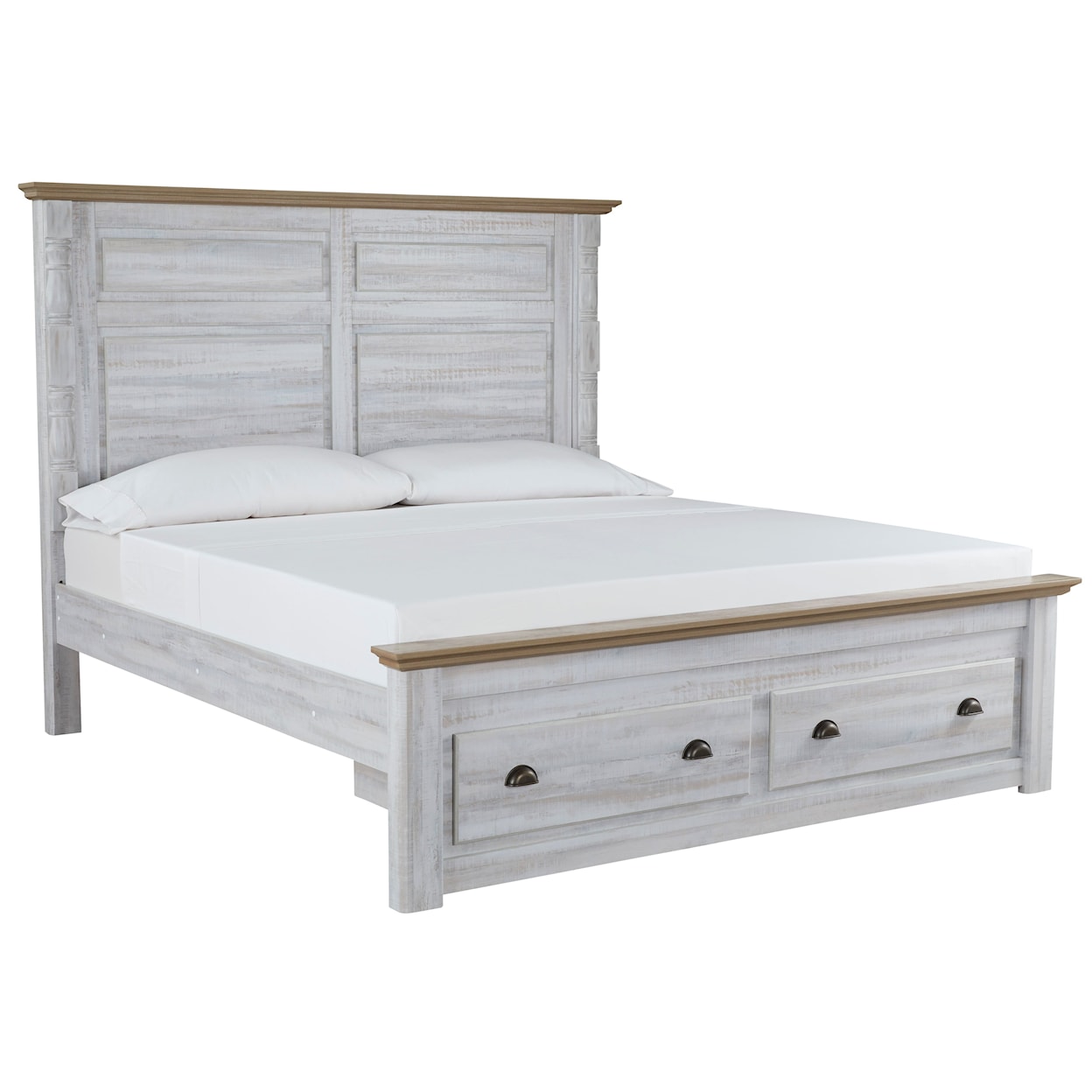 Signature Design Haven Bay King Panel Storage Bed