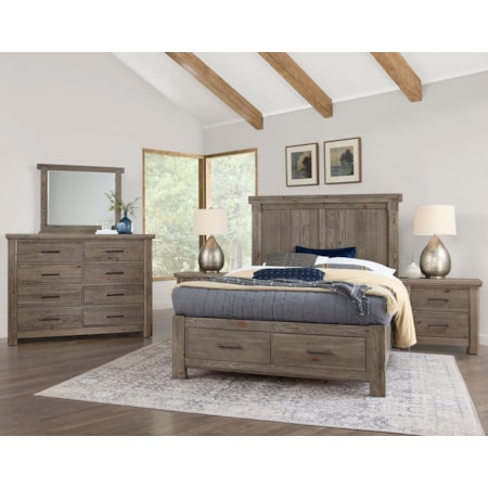 King Storage Bed