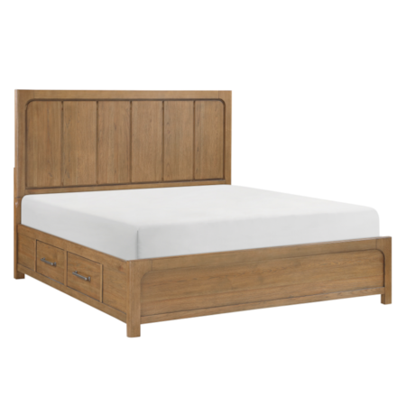King Platform Storage Bed
