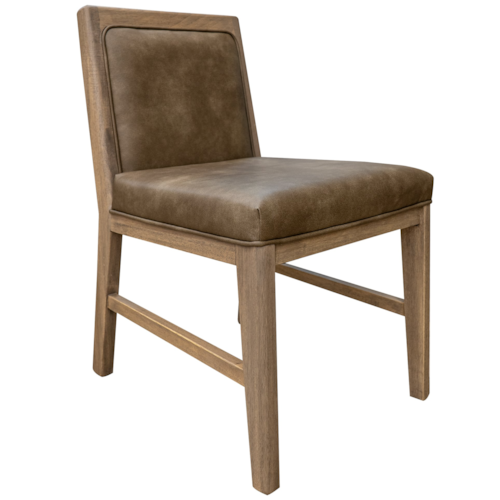 Modern Rustic Upholstered Dining Side Chair