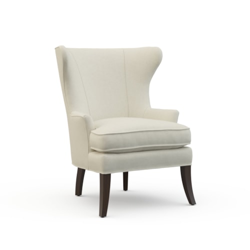 Traditional Wing Chair with Nailhead Trim