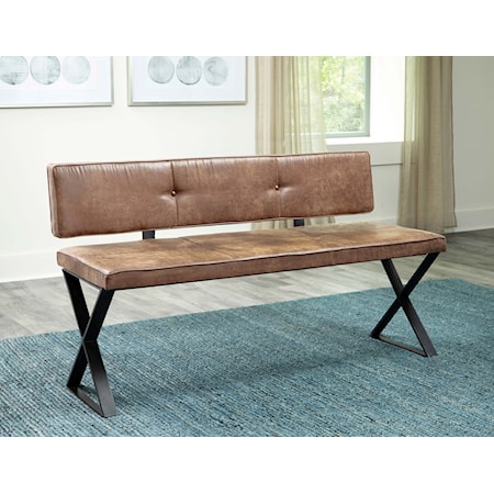 Abbott Leatherette Dining Bench