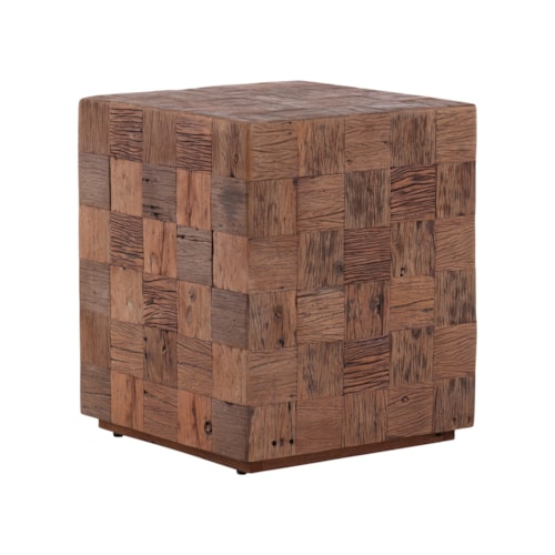 Transitional Square End Table
