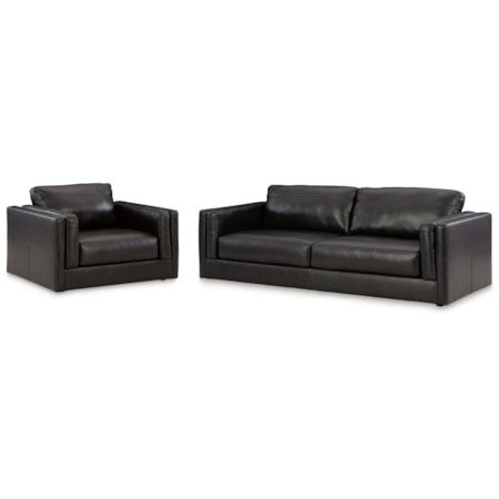 Sofa And Oversized Chair