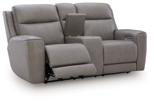 Power Reclining Loveseat With Console
