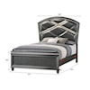 Crown Mark Adira Queen Upholstered Bed