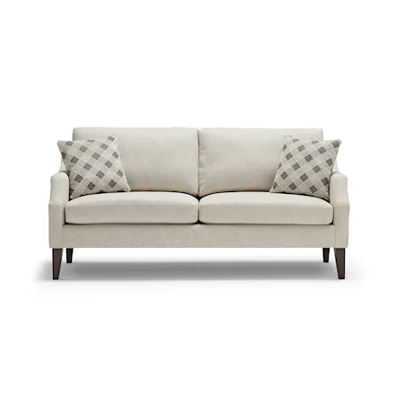 Contemporary 82 Inch Small Scale Sofa