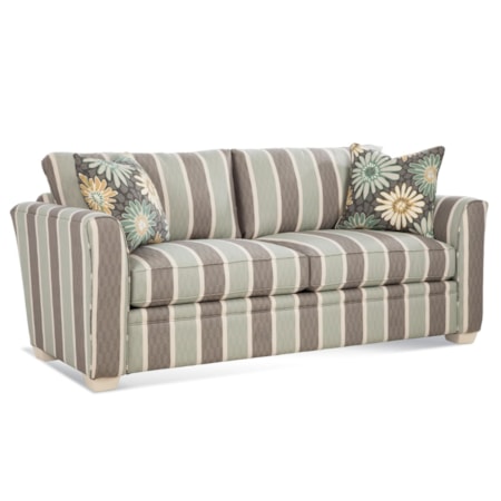 Queen Sleeper Sofa with Wood Legs