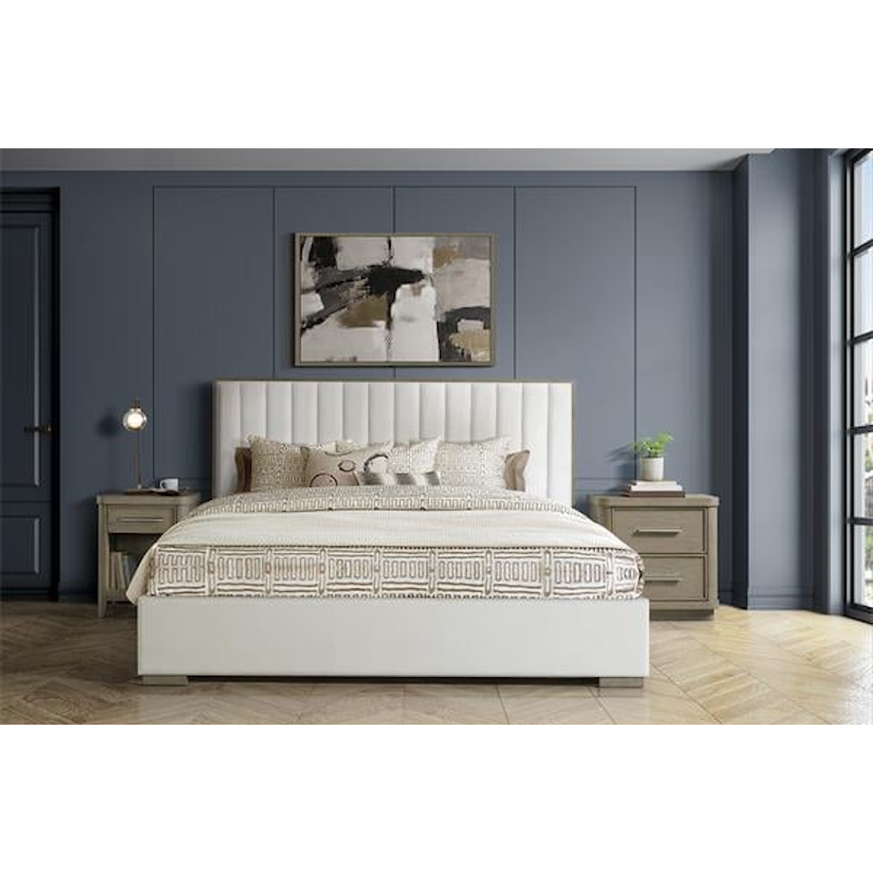 Riverside Furniture Pasadena Upholstered King Bed