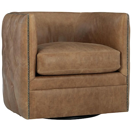 Palazzo Leather Swivel Chair