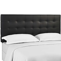 Tufted Full / Queen Upholstered Faux Leather Headboard