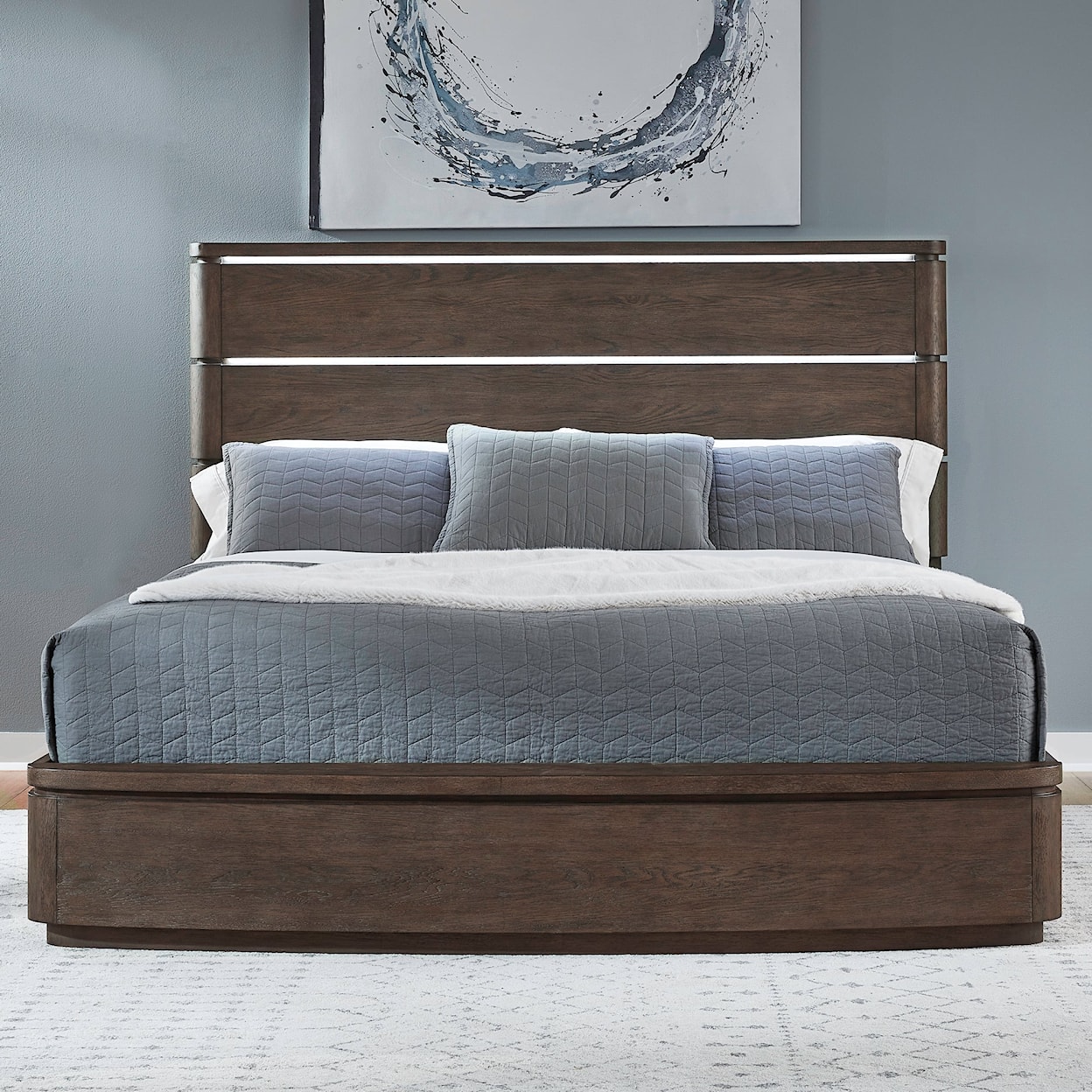 Liberty Furniture Cascade Falls 4-Piece King Panel Bedroom Set