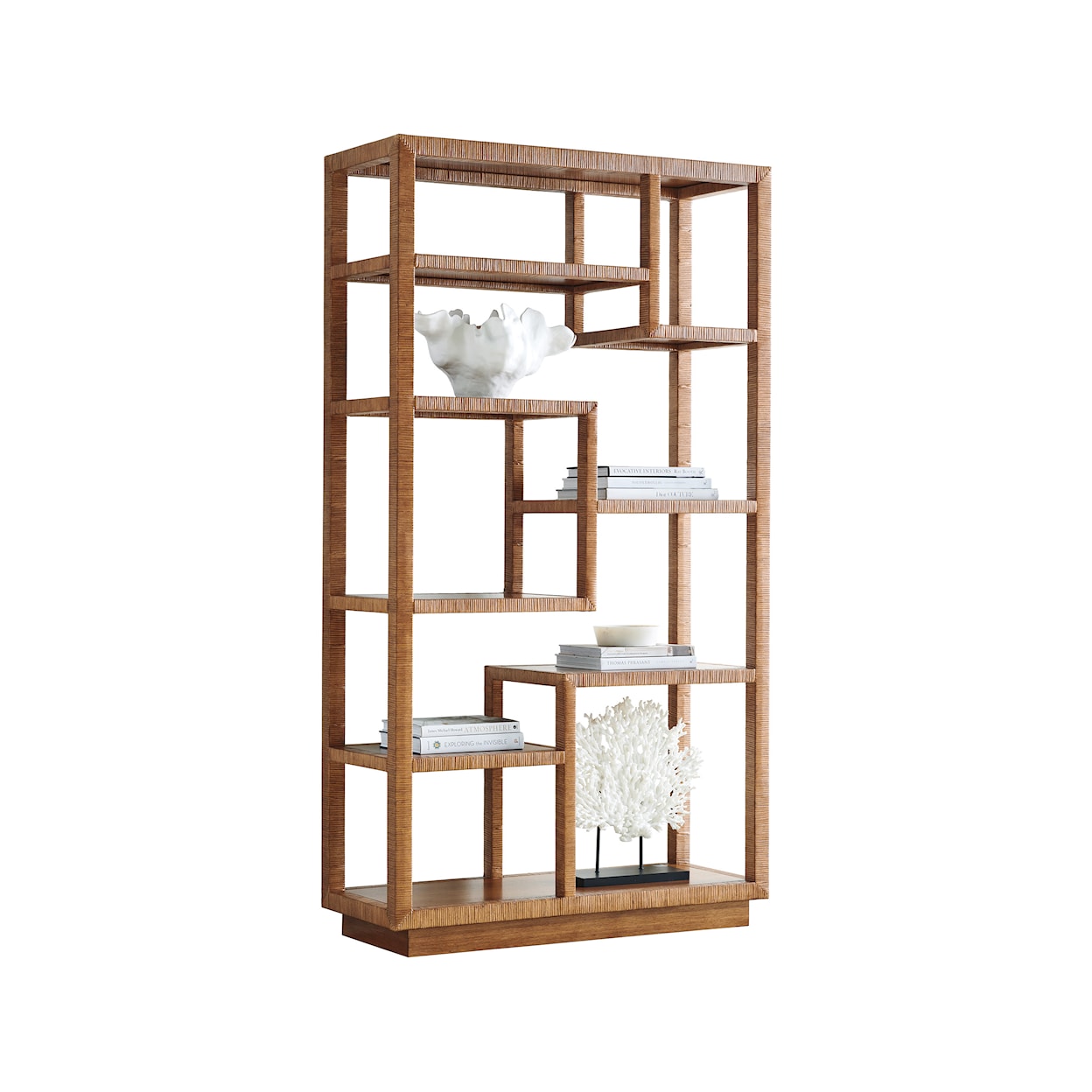 Tommy Bahama Home Palm Desert Bryce Raffia Etagere