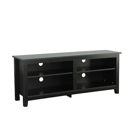 58 Inch TV Console with Shelves