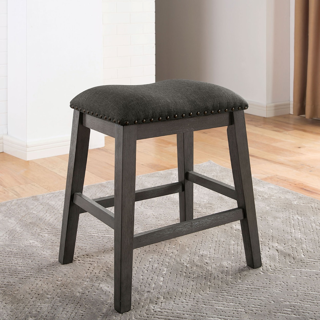 Furniture of America Cilgerran 2-Pack Counter Height Stools 