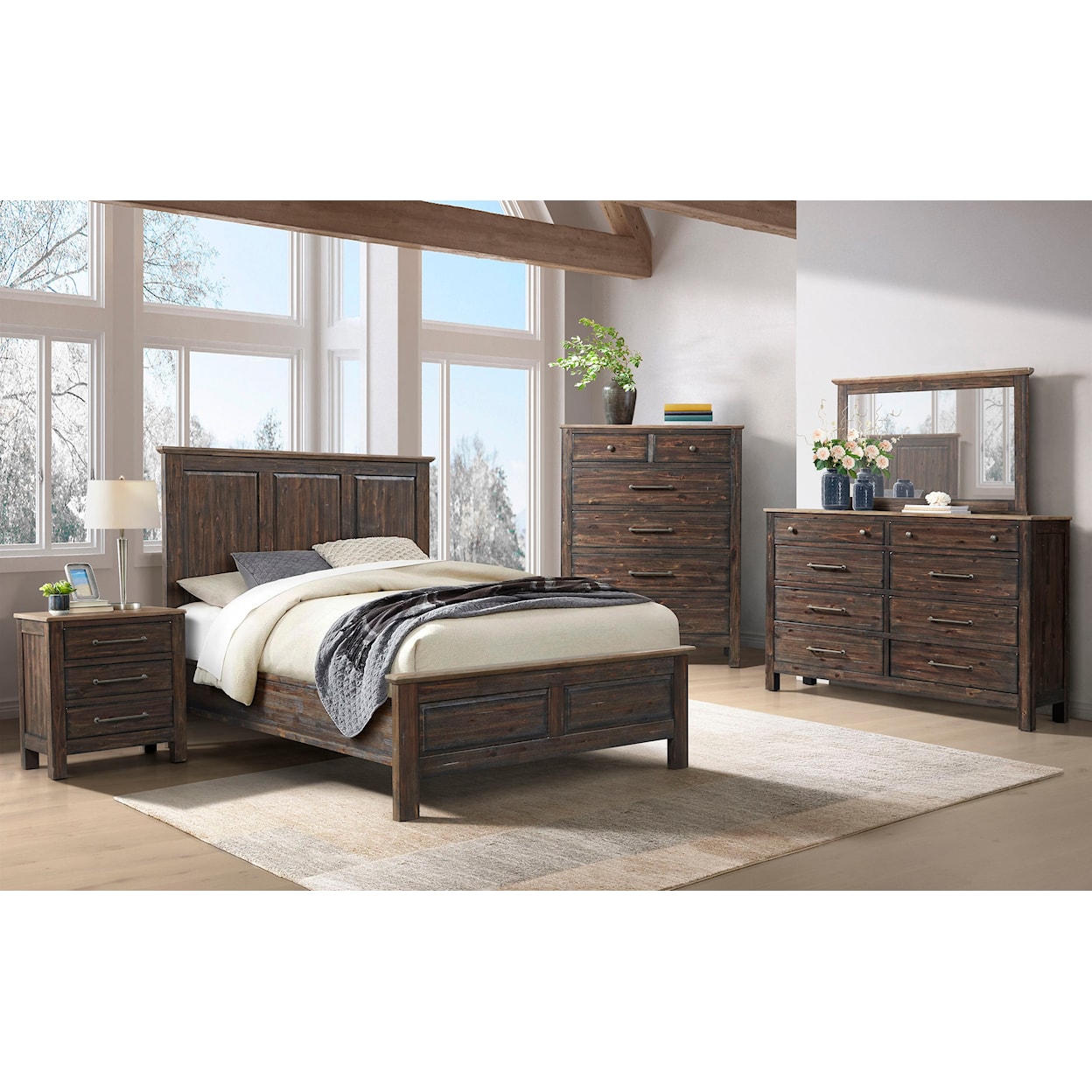 Intercon Transitions Queen Panel Bed