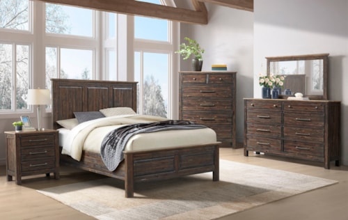 Rustic 5-Piece Queen Bedroom Set