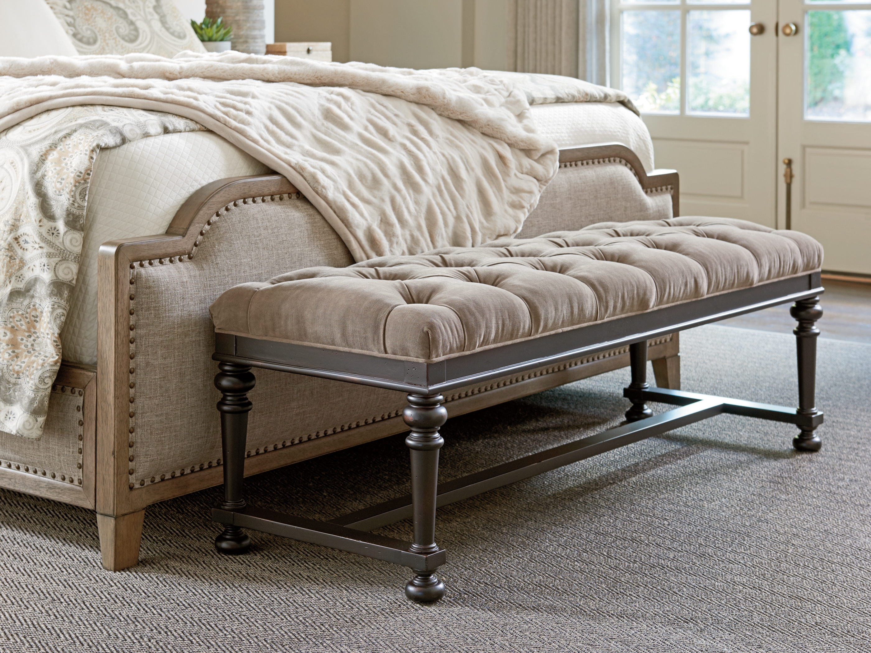 Tommy Bahama Home Cypress Point Bellport Upholstered Bench
