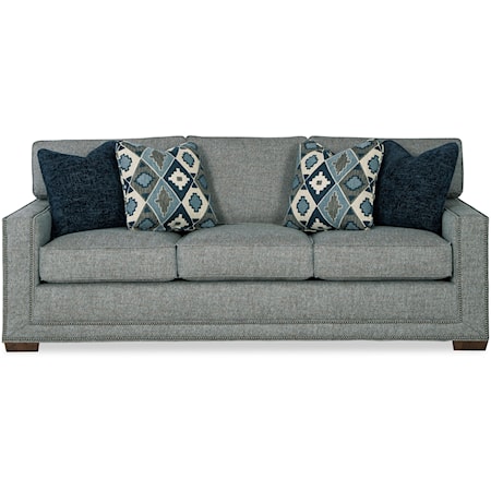 Transitional Sofa with Nailheads