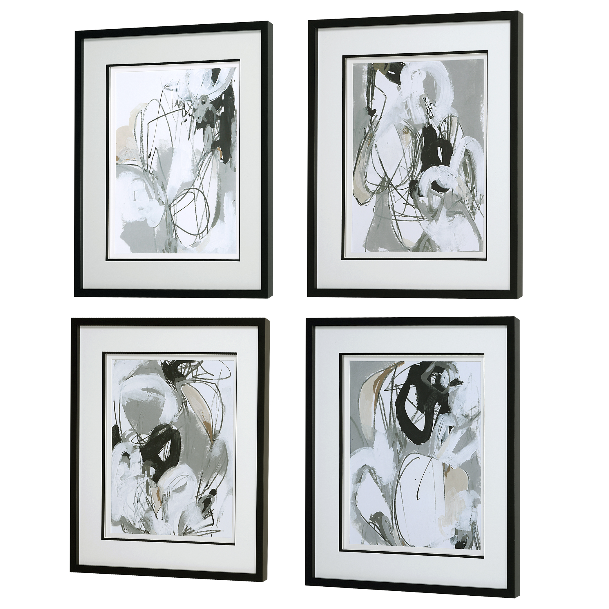 Uttermost Tangled Threads Tangled Threads Abstract Framed Prints S/4