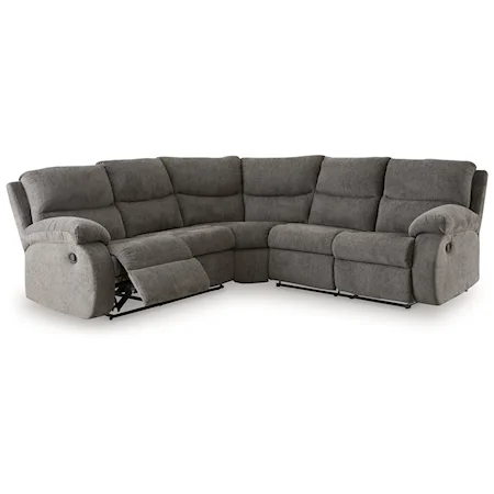 Contemporary 2-Piece Reclining Sectional