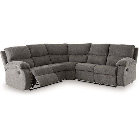 Contemporary 2-Piece Reclining Sectional
