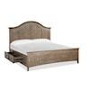 Magnussen Home Paxton Place Bedroom King Arched Storage Bed 