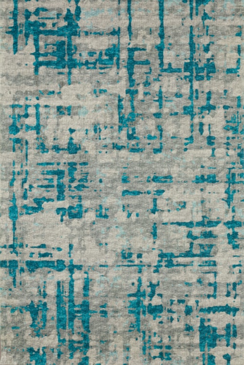 5' x 7'6" Teal Rectangle Rug