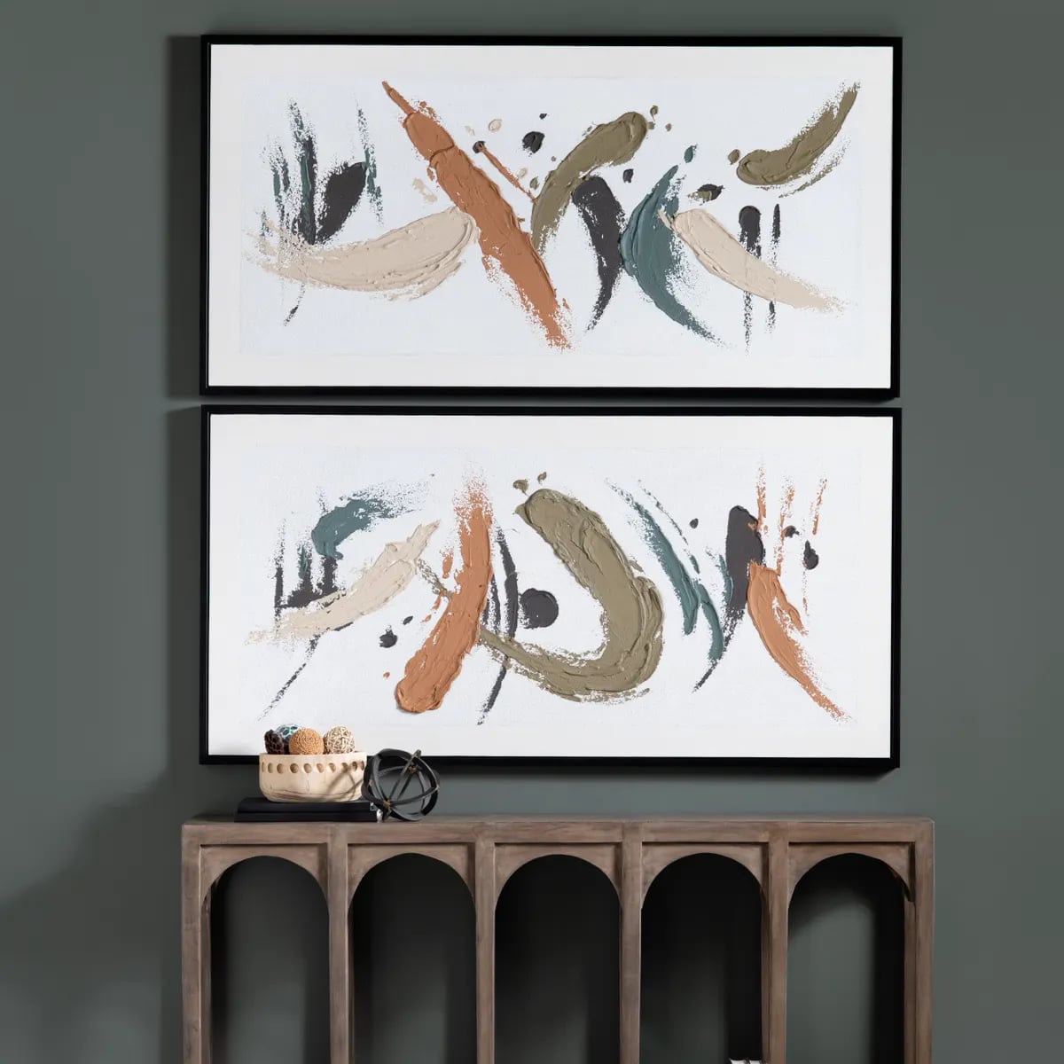 Calliope Oil Painting - Set of 2