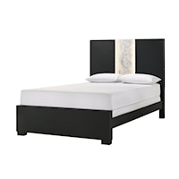 Rangley Contemporary Two-Tone Panel Bed - King