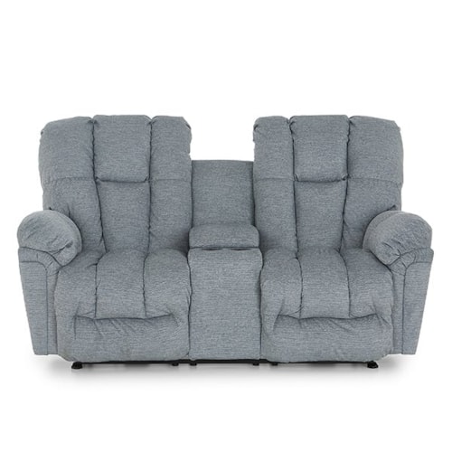 Casual Power Rocker Console Loveseat