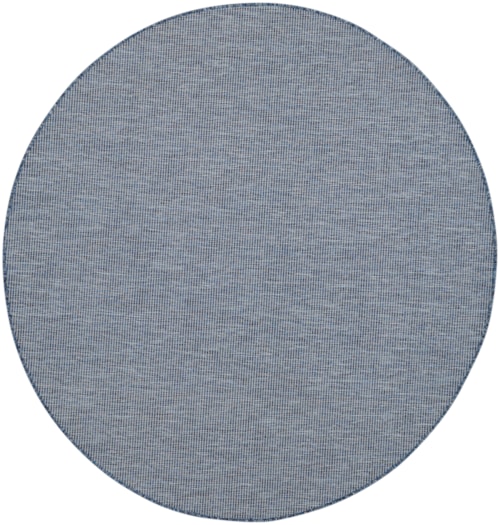 6'  Navy Blue Round Rug