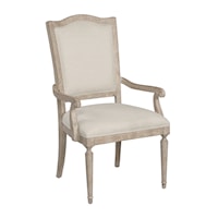 Farmhouse Upholstered Arm Chair